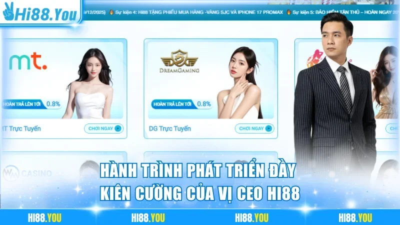 Hành trình phát triển đầy kiên cường của vị CEO Hi88