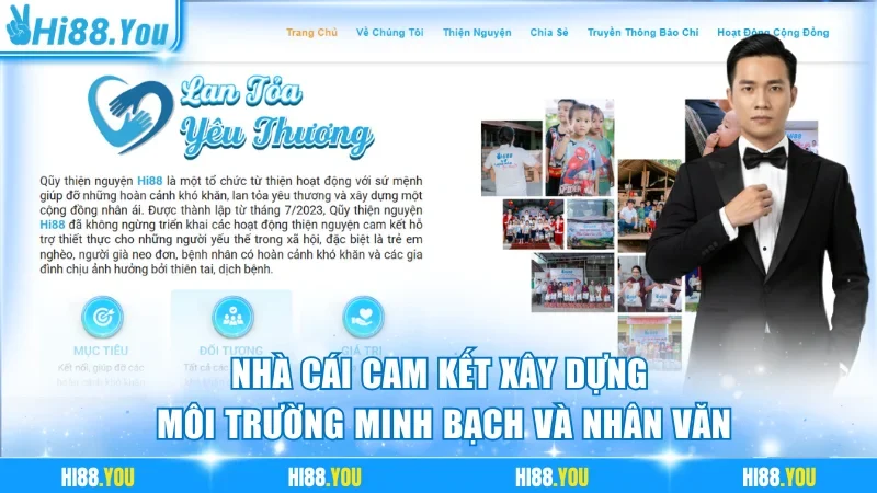 Nhà cái cam kết xây dựng môi trường minh bạch và nhân văn