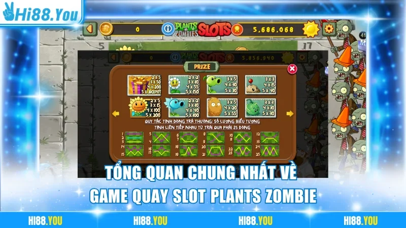 Tổng quan chung nhất về game quay slot Plants Zombie